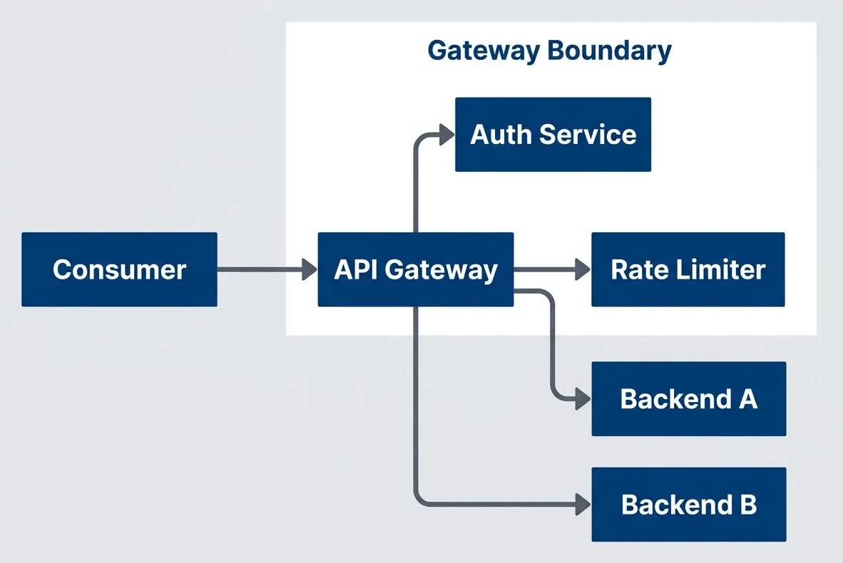 API gateway as the central observation point for all traffic