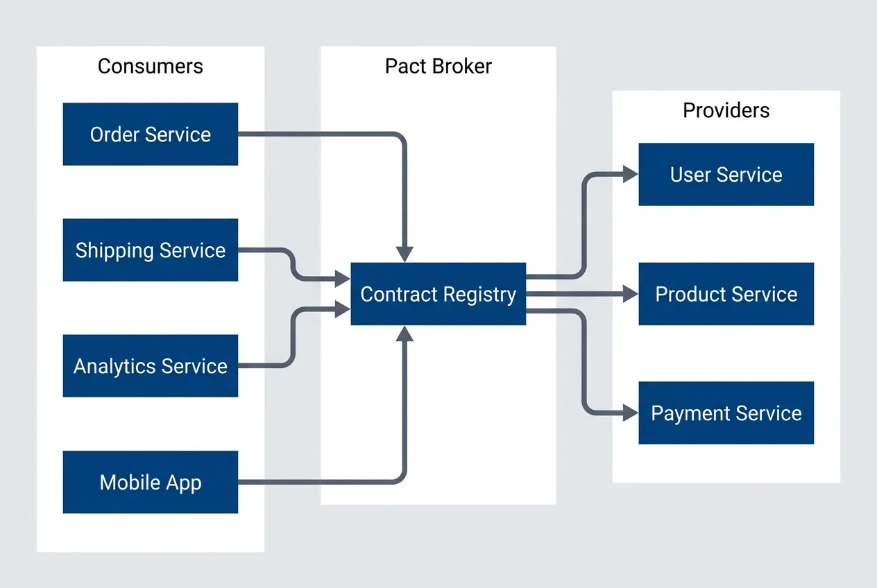 Contract testing at scale with Pact Broker as central registry