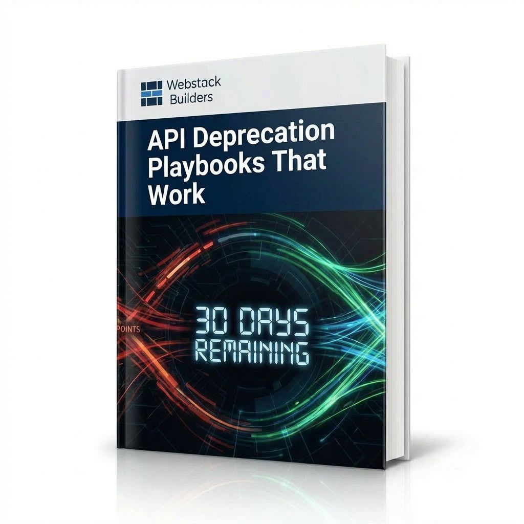 Countdown timer showing 30 days remaining with API traffic streams redirecting from deprecated endpoints to new endpoints