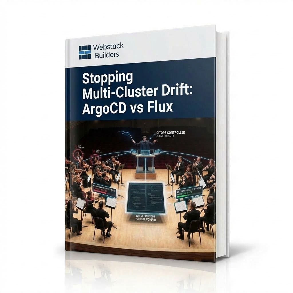 Orchestra with sections playing from same sheet music with conductor ensuring synchronization, highlighting musicians drifting off tempo representing cluster drift detection