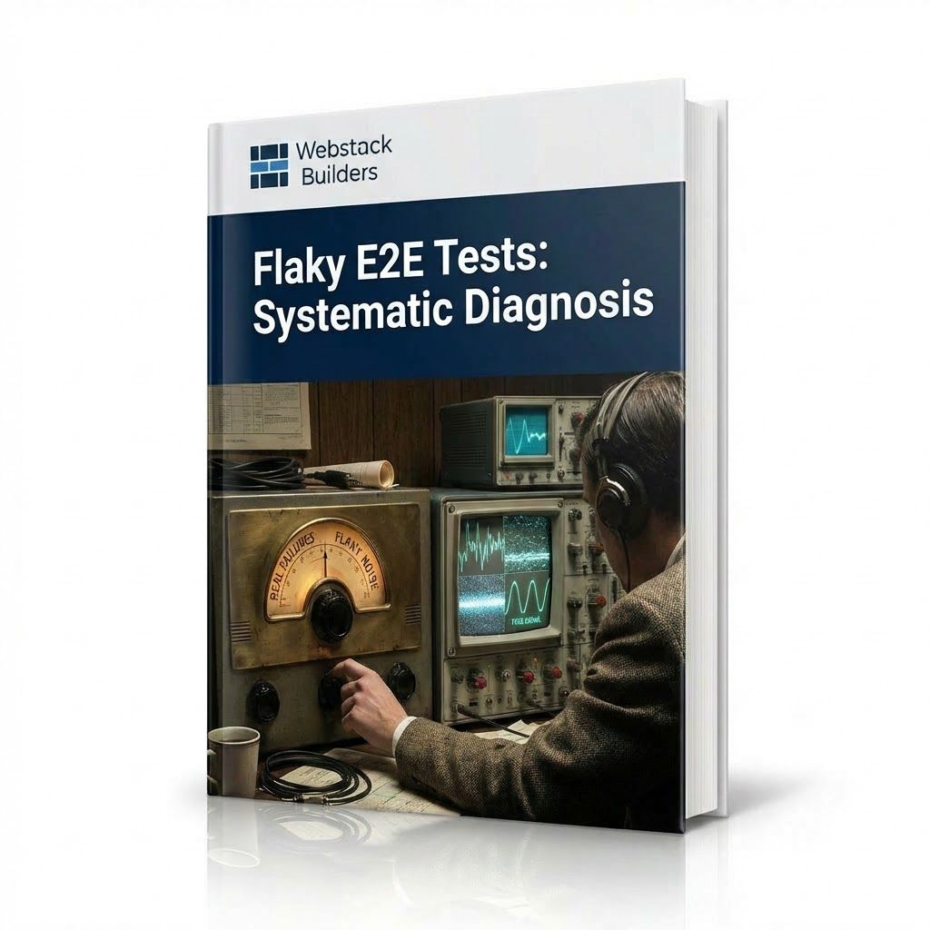 Radio operator tuning between real failures and flaky noise signals, filtering static to find true test failure signal