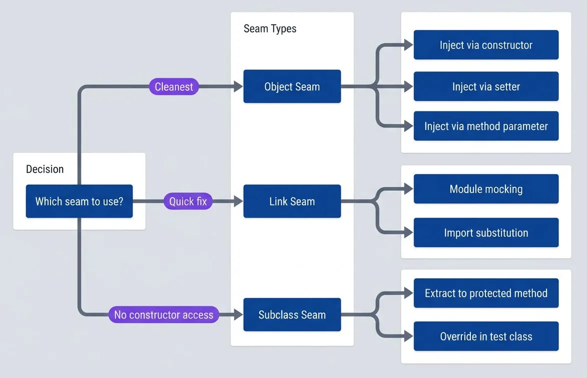 Seam type decision.