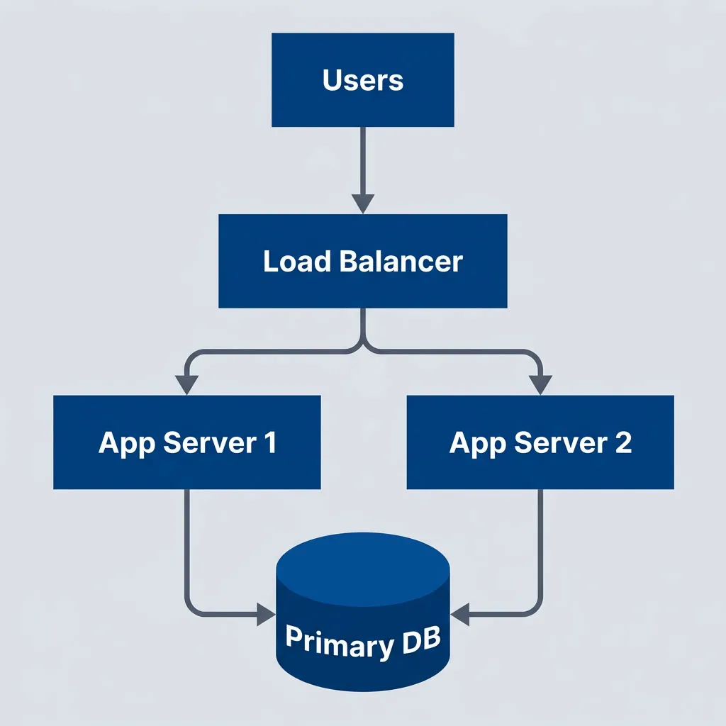 Simple two-nines architecture with basic redundancy